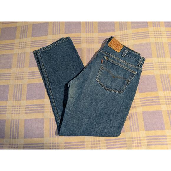 Vtg Levis 501 xx Jeans Mens 36 x 29 Blue Denim Button Fly Made USA 90s 40 X 34